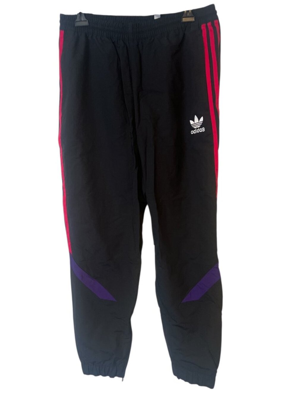 Adidas Womens Track Pants Medium Warm Up Retro Zipper Ankle Multicolor Athletic